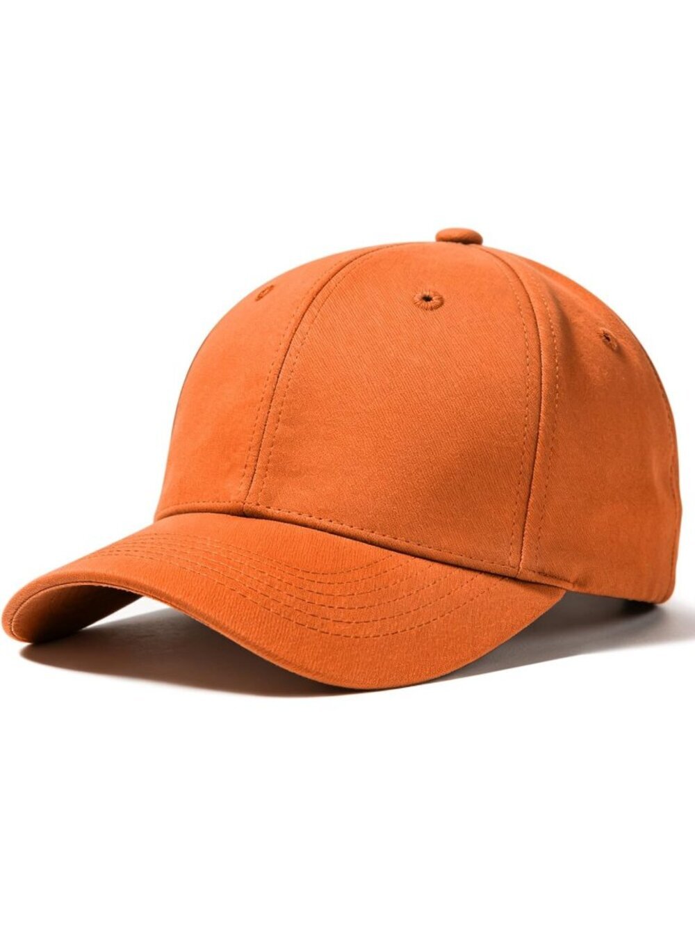 Unisex Orange Adjustable Low Profile Base Ball Cap Vintage Hat for Daily Use